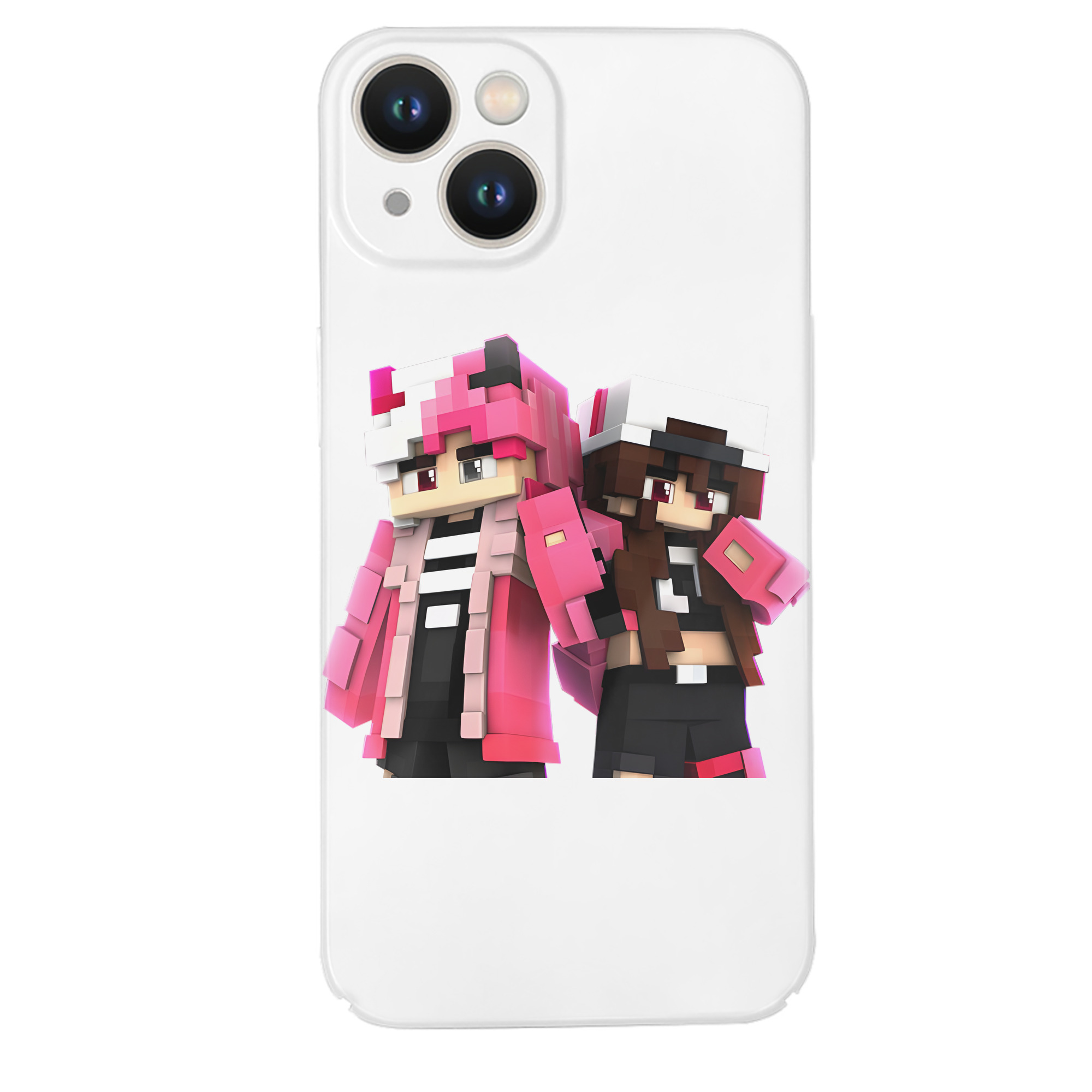 （画像用） マインクラフト ブロックの世界 Minecraft MC Block world 【iPhone 14シリーズ対応】ハードケース